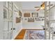 Comfortable office with ceiling fan and hardwood floors at 124 Mantle Dr, Clayton, NC 27527
