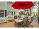 Back deck with outdoor seating, perfect for entertaining or relaxing outdoors at 2256 W Front St, Burlington, NC 27215