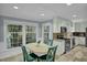 Kitchen featuring a dining table near a set of windows, granite countertops, and stainless appliances at 2256 W Front St, Burlington, NC 27215