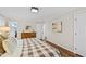 Neutral bedroom with wood floors and bright white trim at 2805 Chelsea Cir, Durham, NC 27707