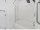 Clean bathroom featuring a shower and safety bar at 2852 Rue Sans Famille, Raleigh, NC 27607