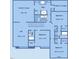 Floor plan of the second story featuring the Owner's Suite, three bedrooms, a loft, and three bathrooms at 3037 Freeman Farm Way, Rolesville, NC 27571
