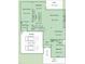 Layout showcasing the home's first floor featuring open living spaces, a large garage, and a bedroom at 3037 Freeman Farm Way, Rolesville, NC 27571