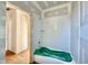 Unfinished bathroom and shower/tub combo awaiting final touches shows design potential at 3817 Coach Lantern Ave, Wake Forest, NC 27587