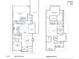 Detailed floor plan showcasing the layout of a two-story home with dimensions and room names at 3817 Coach Lantern Ave, Wake Forest, NC 27587