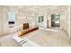 Large living room showing open floor plan, lots of natural light, fireplace feature, and room to entertain at 3817 Coach Lantern Ave, Wake Forest, NC 27587