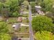 Aerial view of a residential neighborhood featuring tree-lined streets and well-maintained homes at 3913 Vesta Dr, Raleigh, NC 27603