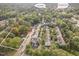Aerial view of property with outlined property lines, near Cary Station and Downtown Cary at 408 Madison Ave, Cary, NC 27513