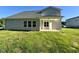 Well-maintained backyard featuring a covered patio and ample green space, perfect for outdoor enjoyment and relaxation at 427 Earnest Way # L24, Kenly, NC 27542