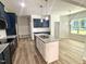 Modern kitchen with granite countertops and stainless steel appliances at 427 Earnest Way # L24, Kenly, NC 27542