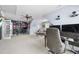 Spacious bonus room with desk area, ceiling fan, and versatile layout for different activities at 429 Gambit Cir, Wake Forest, NC 27587