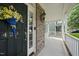 Close-up of a front door with floral decor and house number at 429 Gambit Cir, Wake Forest, NC 27587