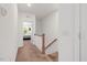 Bright hallway with carpet, leading to a bedroom, with natural light at 433 Wait Ave # 100, Wake Forest, NC 27587
