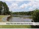 Lake with rocks surrounding its edge, green grass and wildlife at 4420 Beechnut Ln, Durham, NC 27707