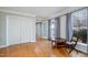 Spacious bedroom with hardwood floors and an abundance of natural light at 5315 Oakbrook Dr, Durham, NC 27713