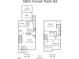 Detailed floor plan showcasing the layout of this home's first and second floors at 5801 Forest Point Rd, Raleigh, NC 27610
