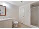 Functional bathroom with standard fixtures, including shower, toilet, and vanity at 605 Glen Eden Dr, Raleigh, NC 27612