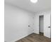 Bedroom featuring a closet, hardwood floors and white walls at 606 Cecil Street St, Durham, NC 27707