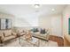 Cozy upstairs loft seating area with plush sofa, chairs, and stylish coffee table for relaxation at 617 Sealine Dr, Cary, NC 27519