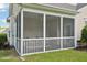 Backyard featuring a screened-in porch at 617 Sealine Dr, Cary, NC 27519