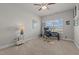 Office area featuring a large window for natural light, desk, and fishing rods at 8 Pal Ct, Benson, NC 27504