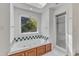 Bathroom featuring a soaking tub with jets, complemented by a separate glass-enclosed shower at 8022 Hogan Dr, Wake Forest, NC 27587