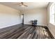 Open bonus room with hardwood floors, recessed lighting, and a ceiling fan at 937 Matterhorn Dr, Fuquay Varina, NC 27526