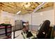 Unfinished basement with utilities and storage at 959 Sagamore Dr, Louisburg, NC 27549