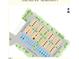 Community map showing lot locations and street names at 10 Relaxing Way, Pittsboro, NC 27312