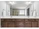 This bathroom features double sinks, a large mirror, and plenty of counter space at 126 Elmsford St, Durham, NC 27703