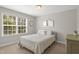 This bedroom includes a large window and a full-sized bed at 126 Elmsford St, Durham, NC 27703