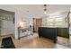 Bright kitchen with a breakfast bar, an island, and modern decor at 12601 Boyce Mill Rd, Raleigh, NC 27613