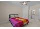Bedroom with ceiling fan and ensuite bathroom providing added privacy at 1265 Meadow Queen Ln, Apex, NC 27502