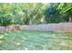 Secluded backyard features a green lawn and wood perimeter fence at 1336 Courtland Dr, Raleigh, NC 27604