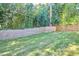 Large backyard with privacy fence and lush green grass at 1336 Courtland Dr, Raleigh, NC 27604