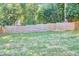 Lush green backyard enclosed with a modern wood fence at 1336 Courtland Dr, Raleigh, NC 27604
