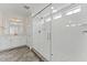 Modern bathroom with granite countertops, white tile shower, and glass-enclosed shower at 134 Ivy Ridge Rd, Chapel Hill, NC 27516