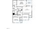 Second-story floor plan displaying bedrooms, bathrooms, a loft, and a screened porch, ideal for families at 134 Ivy Ridge Rd, Chapel Hill, NC 27516