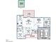 Detailed floor plan illustrating the layout of the home's rooms and key features at 173 Silver Tee Ct, Selma, NC 27576