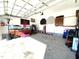 Spacious garage with plenty of storage and natural light from the open garage door at 173 Silver Tee Ct, Selma, NC 27576