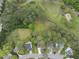 Aerial shot of community with homes surrounded by green landscape and a nearby park at 207 Ashley Brook Ct, Cary, NC 27513