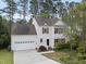 Charming two-story home with red shutters and a well-manicured lawn at 207 Ashley Brook Ct, Cary, NC 27513