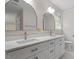 The bathroom offers double sinks, modern fixtures, and elegant mirrors at 2225 Whitley Dr, Durham, NC 27707