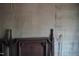 Close up of the headboard in a room with weathered walls at 223 Gum Ave, Spring Hope, NC 27882