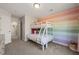 Comfortable bedroom featuring bunk beds and colorful decor, creating a cheerful and inviting atmosphere for children at 226 Marquis Dr, Cameron, NC 28326