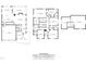 Detailed floor plan showcasing the layout of this multi-story home with measurements at 233 Pointe Park Cir, Holly Springs, NC 27540