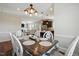 Elegant dining room view with sightlines into the kitchen and living room area at 263 Annali Way, Wendell, NC 27591
