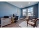This office features a desk and two comfortable chairs at 3205 Silver Ore Ct, Wake Forest, NC 27587