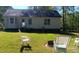 Spacious backyard with a fire pit and room for outdoor activities at 334 Cabin Grove Ct, Angier, NC 27501