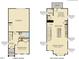 Detailed floor plan showcasing the first and second levels of this townhouse at 336 Carolina Springs Blvd, Apex, NC 27539